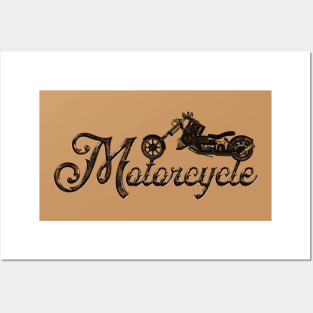 Awesome steampunk motorcycle Posters and Art